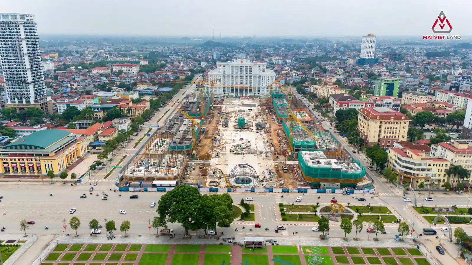 Tiến độ dự án Central Square Thái Nguyên. 